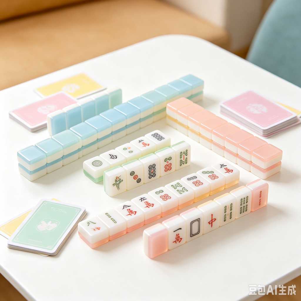 two tone mahjong set design