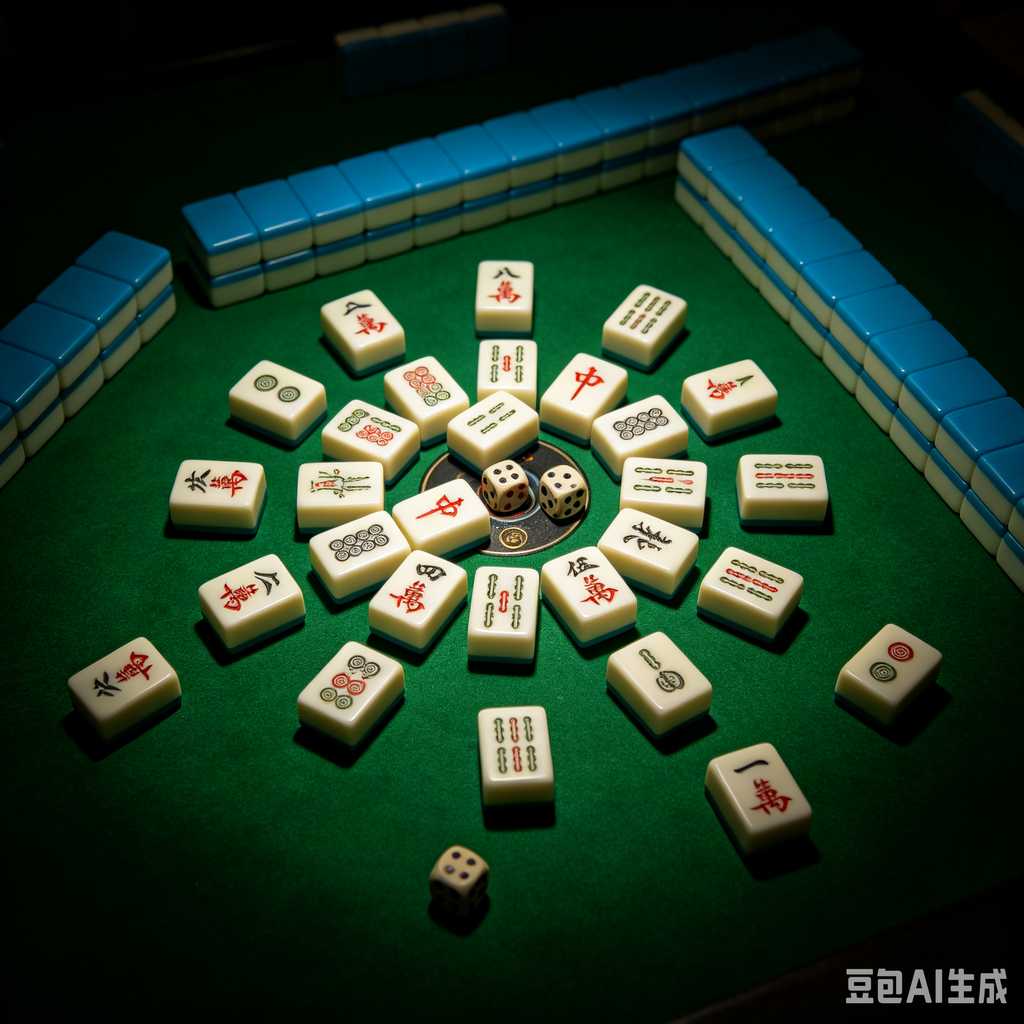 blue crystal mahjong set