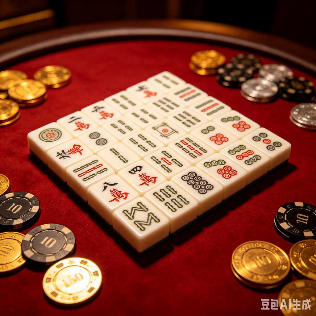 wooden mahjong set